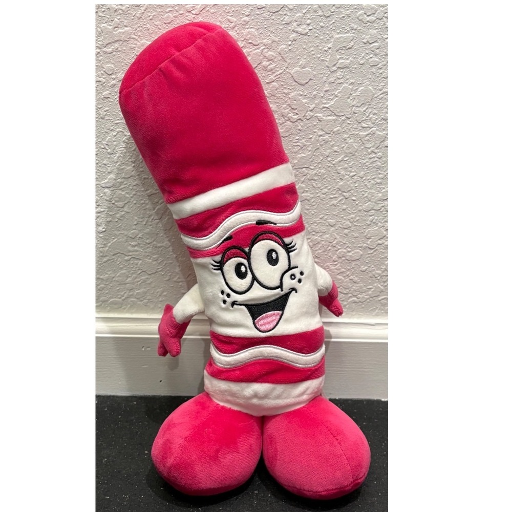 Crayola‎ Raspberry Squirt Marker Plush Toy 2022 Large Stuffed Character